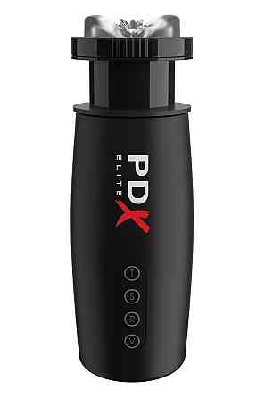 Мастурбатор Pipedream PDX Elite з вібрацією та всмоктуванням, чорний, 22 см Sex Aura Київ