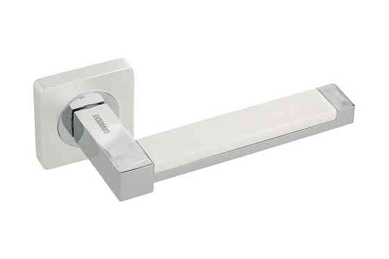 Ручки дверні Gavroche PLATINUM PW/CP білий перлинний/ хром Київ