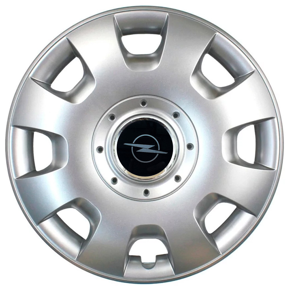 Автомобільні модельні ковпаки R14 Opel NEW 209 4шт, SJS, сріблясті Київ - фото 1