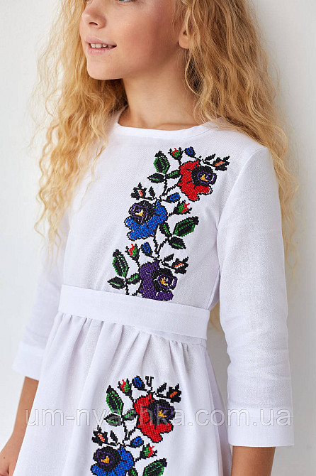 Детское платье-вышиванка вышитое платье 