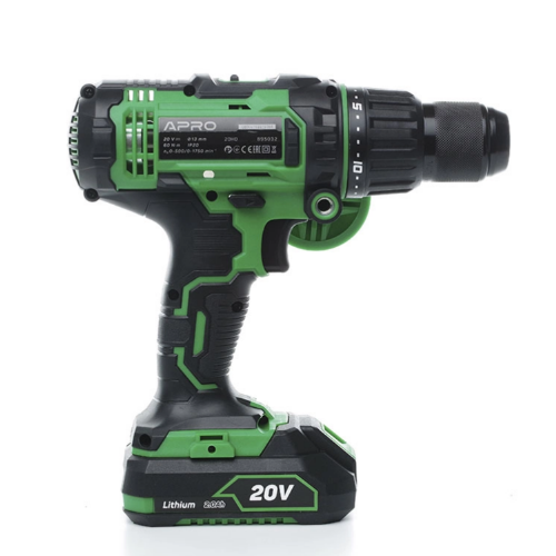 Дриль-шуруповерт ударний 20W 2A 2 АКБ/ЗП/+кейс 20HD APRO Житомир - фото 10