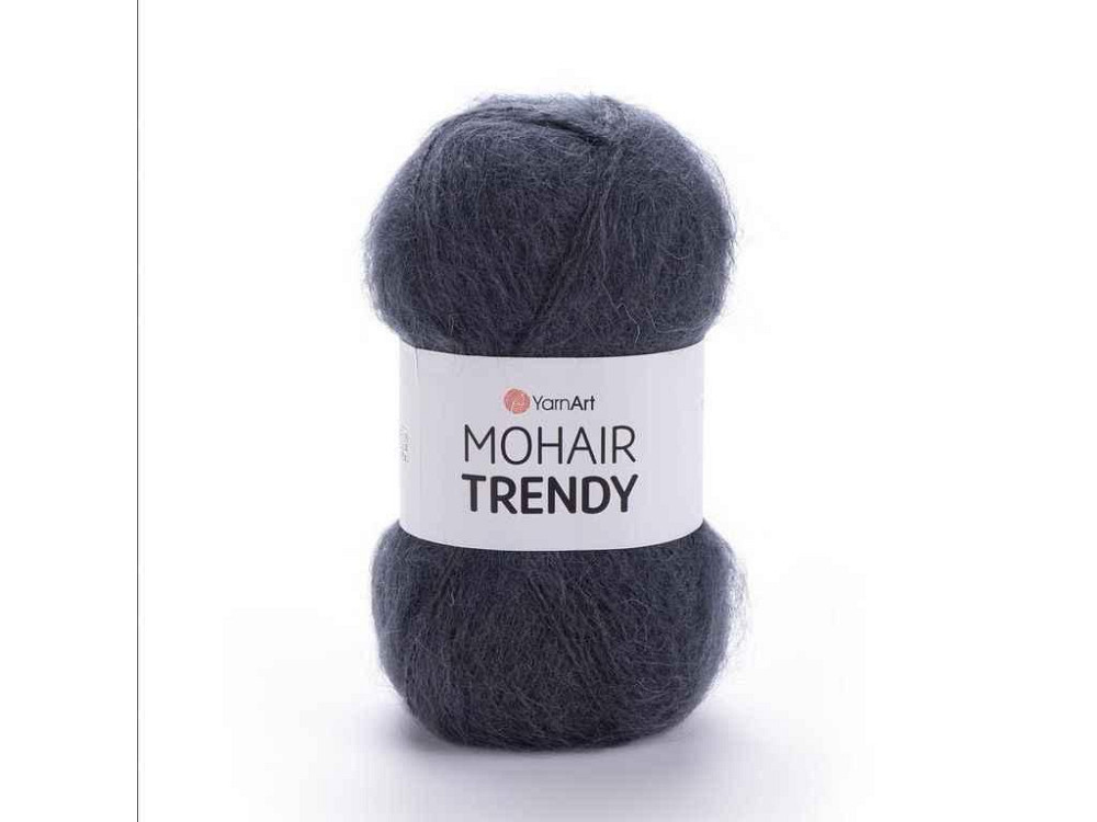 Пряжа Mohair Trendy темно-сірий 50% мохер 50% акрил 220м 100г 5шт/уп 118 ТМ YarnArt Київ - фото 1
