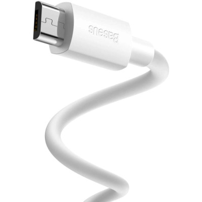 Дата кабель USB 2.0 AM to Micro 5P Simple WisdomKit (2PCS) 1.5m 2.1A white Baseus (TZCAMZJ-02) Винница - изображение 2