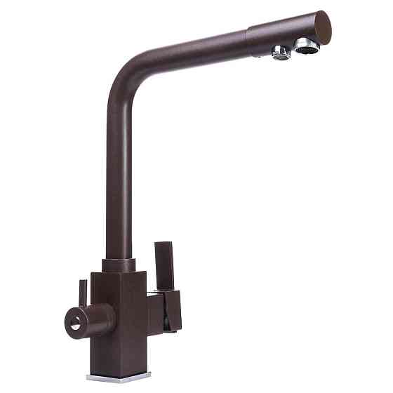 Смеситель для кухни под осмос Globus Lux LAZER GLLR-0100-6-MARONE (000019251) Киев