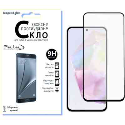 Стекло защитное Fine Line Samsung Galaxy A35 Black (FL-TGFG-344) Винница