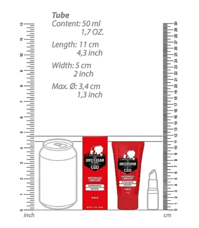 Вагінальний лубрикант Original CBD from Amsterdam — Waterbased Lubricant, 50 ml Sex Aura Київ