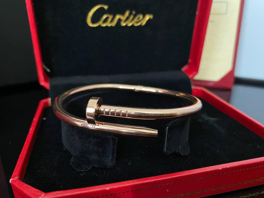 Cartier браслет цвях позолота / подарункове паковання Одеса - фото 3