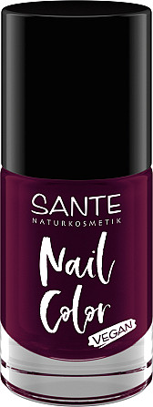 VEGAN-Лак для нігтів Nail Color 04 Plumtheory/Dark Purple SANTE 8 мл Вінниця - фото 1