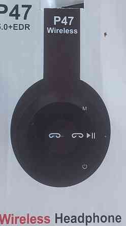 Бездротові навушники Wireless P-47 гарнітура Bluetooth Black. Харків