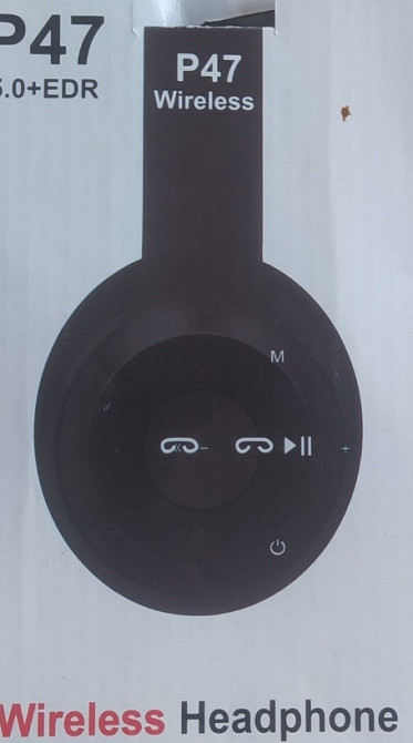 Бездротові навушники Wireless P-47 гарнітура Bluetooth Black. Харків - фото 5