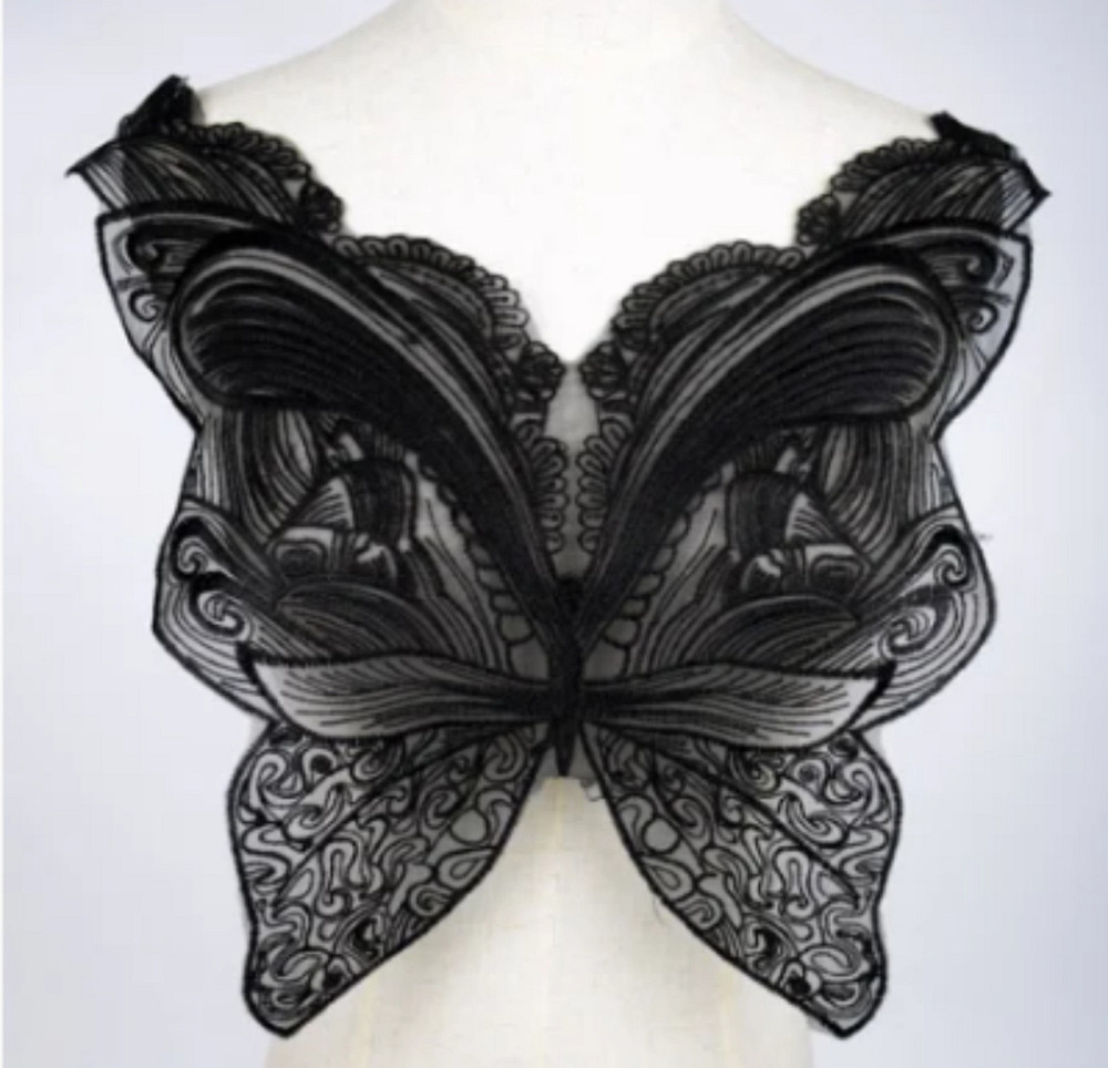 Аплікація нашивний чорний Метелик Київ - фото 1