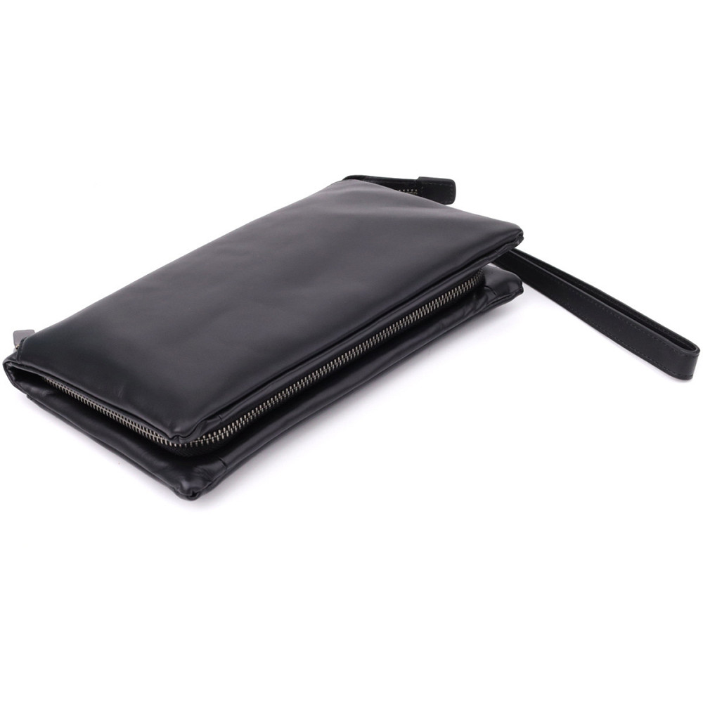 Чоловічий шкіряний клатч для карток купюр та документів Vintage 23035 Чорний Київ - фото 15