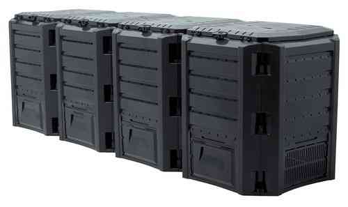 Компостер садовий PROSPERPLAST MODULE COMPOGREEN 1600 л, чорний Київ