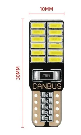 Светодиодные лампы T10 W5W для авто 2 шт, белые Киев