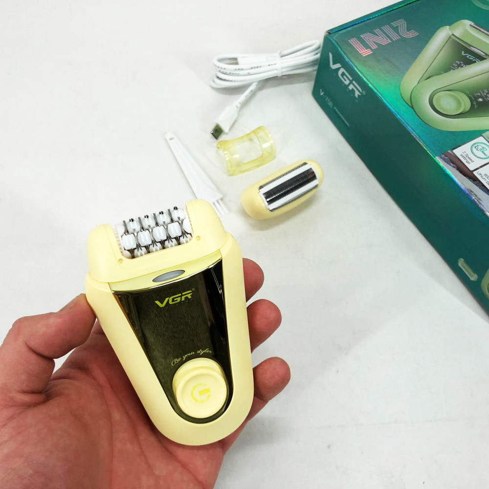 Домашняя электробритва женская GR, Эпилятор домашний аккумуляторный с насадками, Депилятор женский 3в1 LY-99 Львов - изображение 4