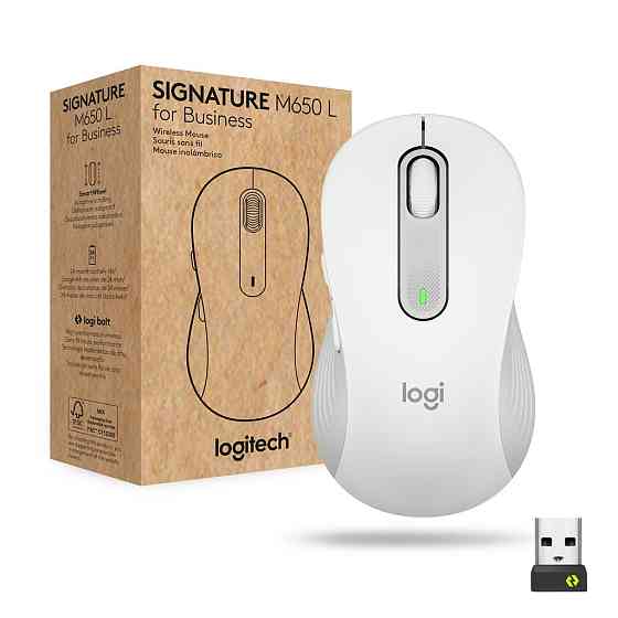 Миша бездротова Logitech Signature M650 for Business Large Off-White (910-006349) Білий Харьков