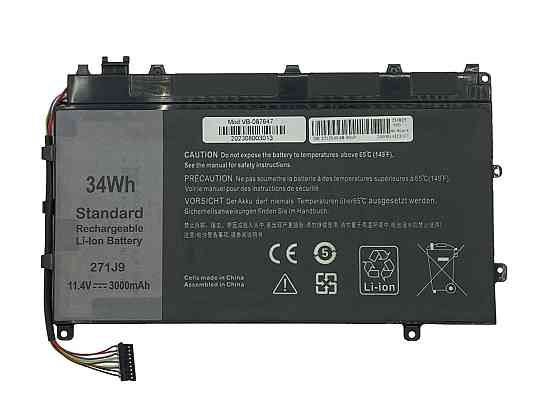 Аккумулятор для ноутбука Dell 271J9 Latitude 7350 11.4V Black 3000mAh OEM Вінниця