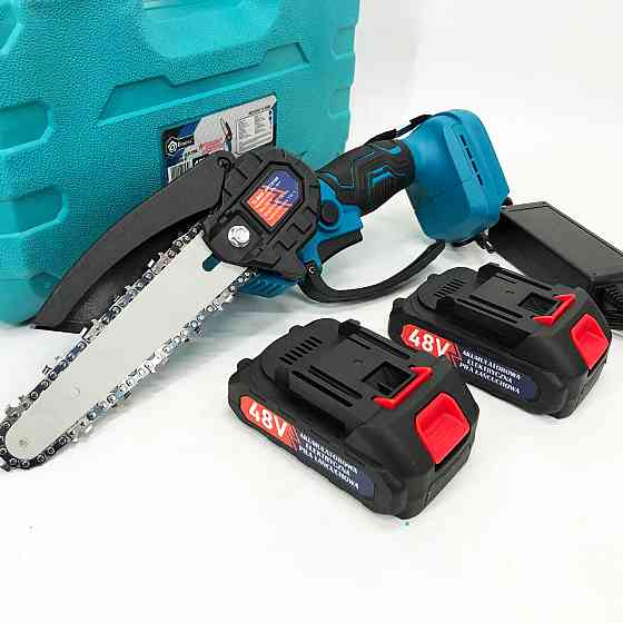 Цепная пила для дачи, Качественная мини-пила цепная Электропила на аккумуляторе для сада MD-87 Львов