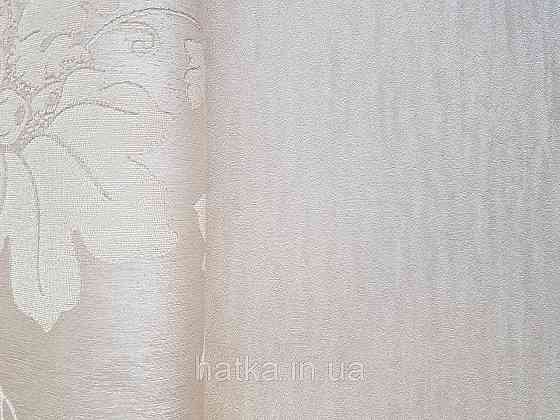 Шпалери вінілові на флізеліні Rasch Trianon Xlll 0.53х10 однотонні хвилясті класика кремові Київ