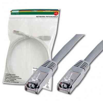 Патч-корд Digitus 2м, cat.5e, SF-UTP, AWG 26/7, gray (DK-1531-020) Вінниця