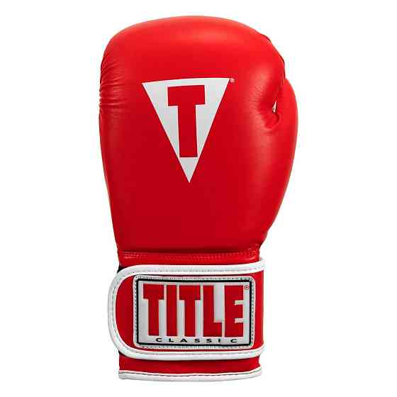 Боксерські рукавиці TITLE Classic Pro Style 3.0 Red/White 14 oz (капа в комплекті) Каменское