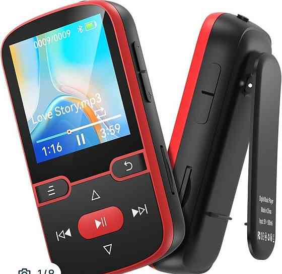 64 ГБ Bluetooth 5.3 MP3-плеєр із затискачем, MP3-плеєр — диктофон. Харків