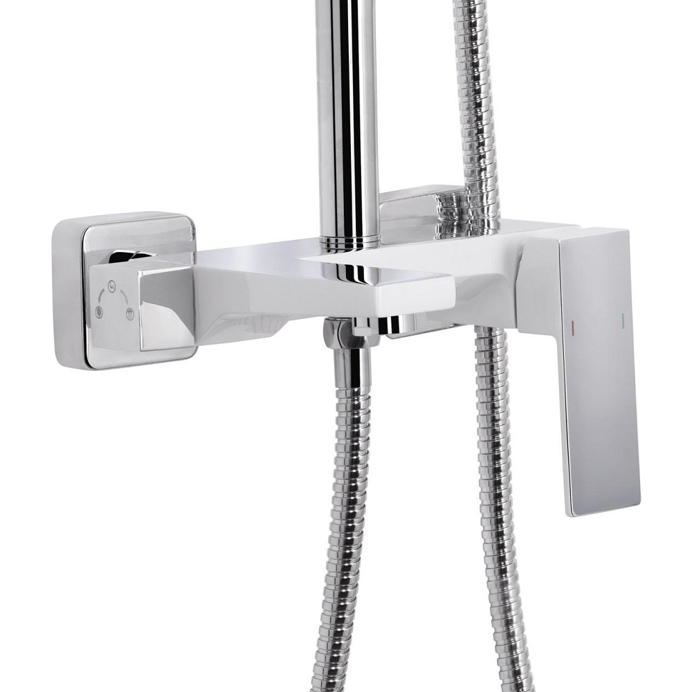 Душова система універсальна Qtap Gemini на три споживачі (з виливом) QTGEM111CRW45687 Chrome/White Київ - фото 3