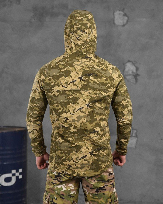 Облегченная стрейчевая ветровка fuzz пиксель  M Одесса - изображение 3