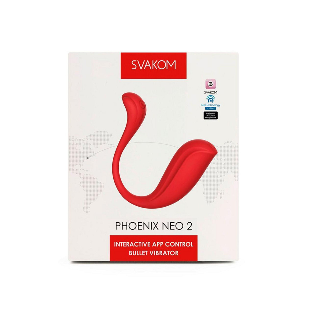 Интерактивное виброяйцо Svakom Phoenix Neo 2 Red, обновленная модель Sex Aura Киев - изображение 10