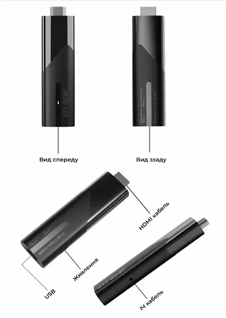 Смарт ТВ приставка LEMFO M98-Y10 2/16 Гб Smart TV Stick Android 13 (ATV) с голосовым пультом Коломыя - изображение 5