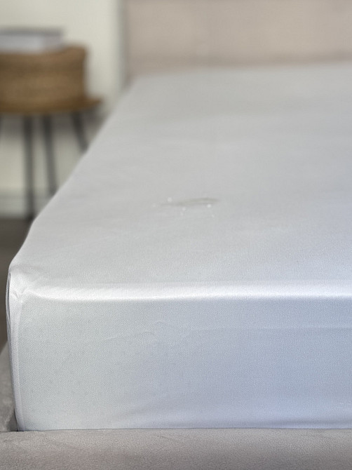 Ecotton Наматрацник Aqua-stop Ecotton 120х200 см водонепроникний з бортом по периметру білий Київ - фото 3