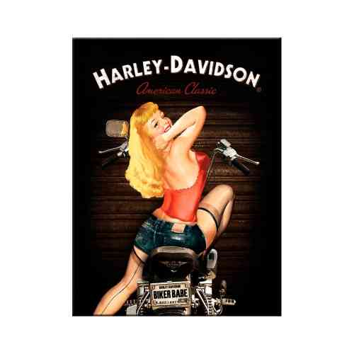 Магніт 8x6 см "Harley-Davidson Biker Babe" Nostalgic Art (14333) Рівне