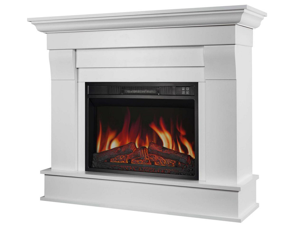 Камінокомплект ArtiFlame Albion AF23S білий з обігрівом і звуком горіння вогню Львів - фото 3