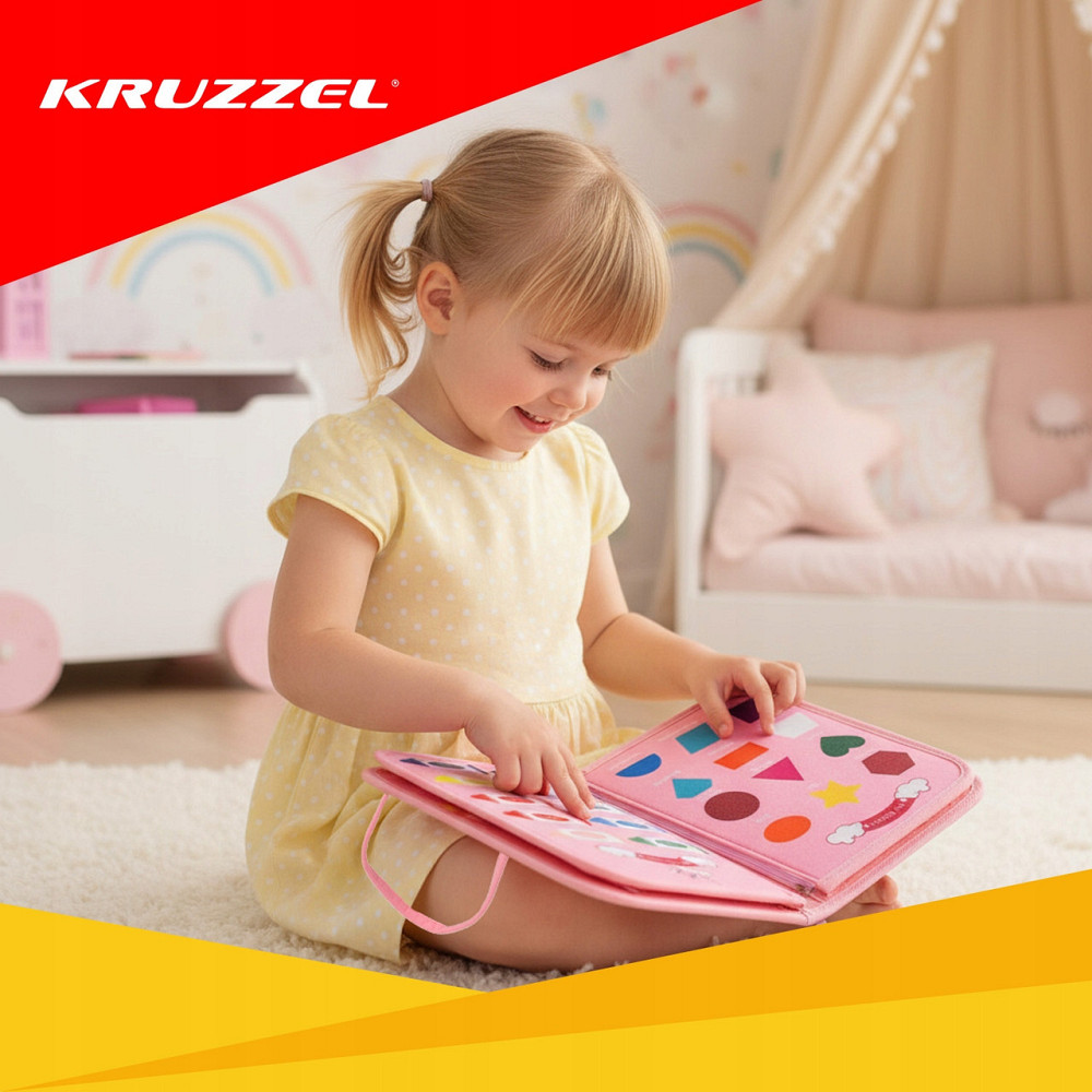 Маніпулятивна іграшка-дошка 7в1 настільна Kruzzel (26880) Рожевий Нововолинськ - фото 7