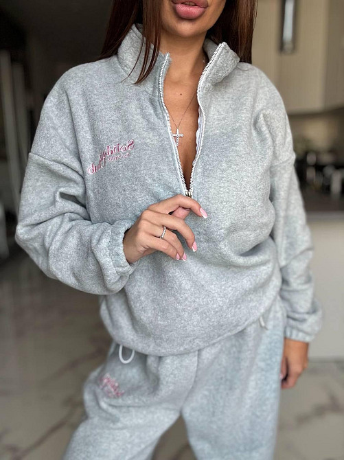 Жіночий костюм з фліс-полару, з вишивкою Одеса - фото 7