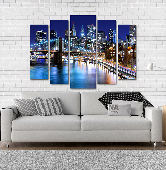 Модульна картина Місто Вогні Art-195_5 Київ - фото 2