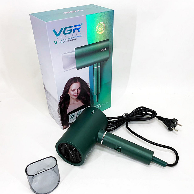 Фен профессиональный домашний для волос VGR V-431 1600-1800 Вт, Фен для укладки локонов AD-64 Львов - изображение 8