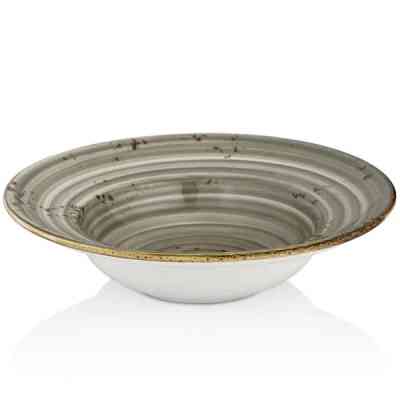 Тарілка By Bone Harmony Supreme для пасти з піднятим бортом 25 см (HA-SP-ZT-25-CK) Вінниця