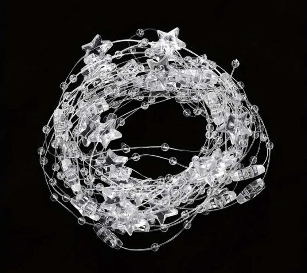 Гірлянда з акриловими намистинками і зірочками Смела - изображение 1