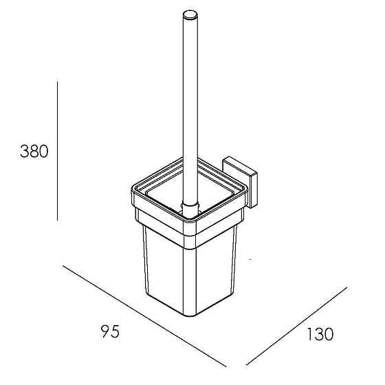 Настінний йоржик для унітаза IMPRESE BILOVEC чорний Київ