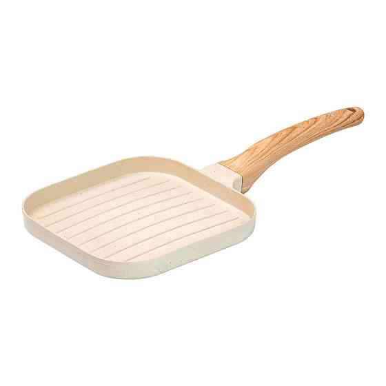 Breakfast Сковорода гриль квадратна 18×18 см рифлена з гранітним покриттям бежева HP39568W Коломыя