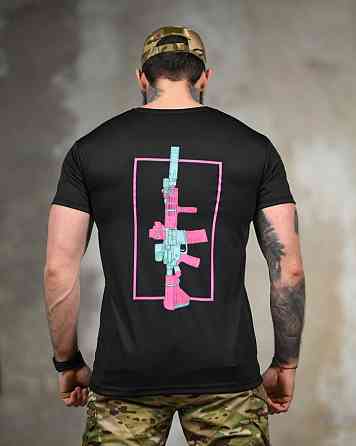 Тактична футболка SELION Gun black ТР6766 Одеса