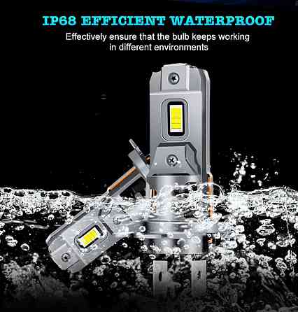 LED автолампа HB3 9005 STELLAR S25 24W 3800Лм 6000K CANBUS с кулером (2 шт) Винница