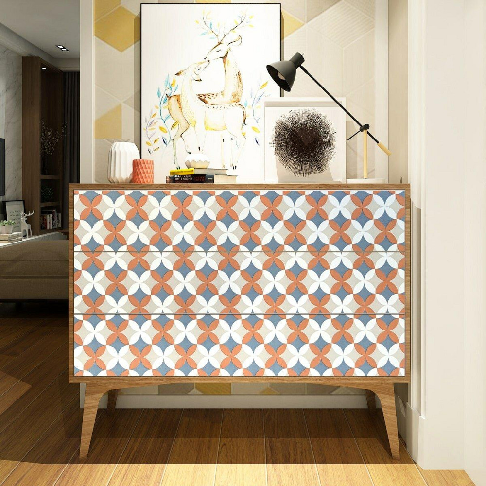 Самоклеящаяся пленка с оранжевыми цветами Киев - изображение 5