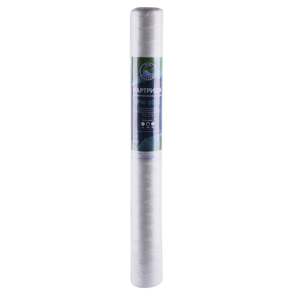 Картридж шнурковий Slim line Bio+ systems PPW-20 (10 мкм) Тернополь - изображение 1