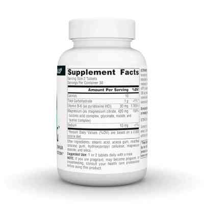 Мінерали Source Naturals Ультра Магній та Вітамін В6, Ultra-Mag, 60 таблеток (SNS-00802) Вінниця