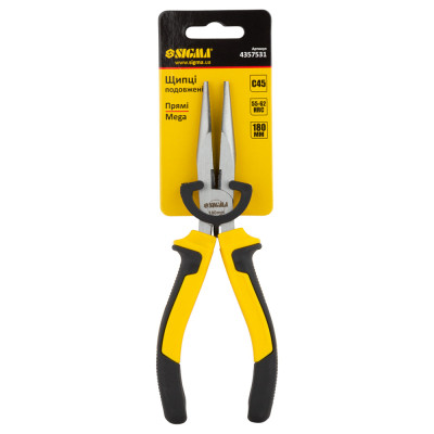 Плоскогубцы Sigma длинногубцы прямые 180мм Standard (4357531) (4357531) Винница - изображение 3