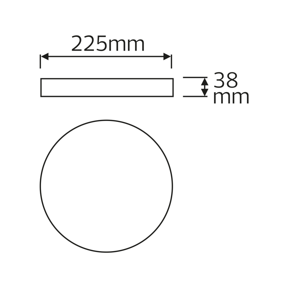 Светильний накладной SOFIA-36 36W 6400K черный Киев - изображение 2
