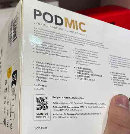 Новый Микрофон студийный RODE POD MIC Роде mic. Киев