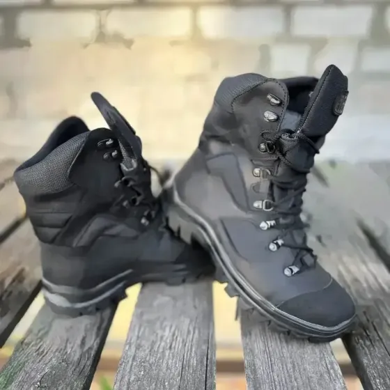 Берці тактичні демісезонні Stalker мембрана Gore-Tex чорні Запоріжжя